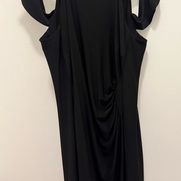 Lauren Ralph Lauren Black Beaded Cocktail Dress – Size 16 Elegant Formal Party - Picture 5 of 11